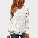 Julieta™ | Blusa de Encaje de Manga Larga