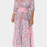 Vestido Casual de Verano Dunya con Escote en V