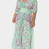 Vestido Casual de Verano Dunya con Escote en V