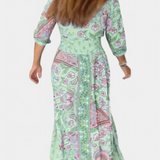 Vestido Casual de Verano Dunya con Escote en V