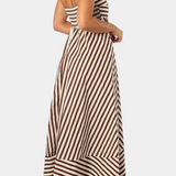 Vestido Convertible Arrugado Rosa con Encanto Nocturno