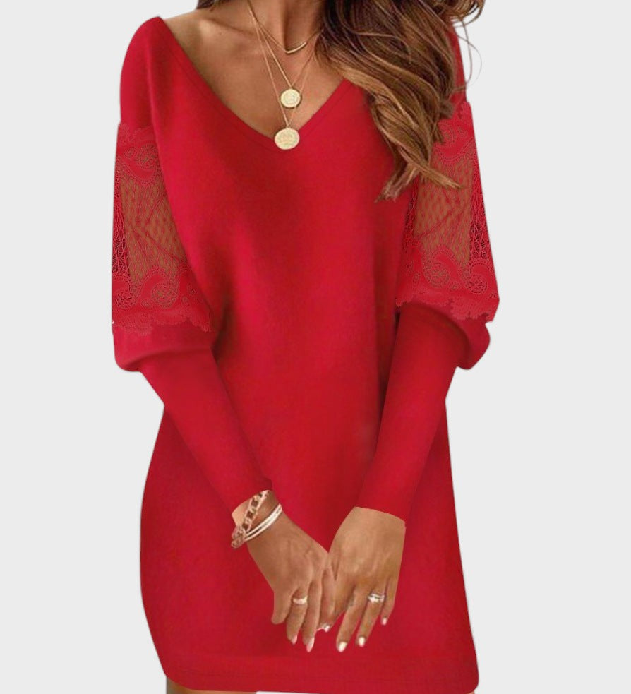 Lola™ | Vestido con mangas de encaje
