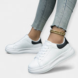 Zapatillas Deportivas de Cuero Blanco