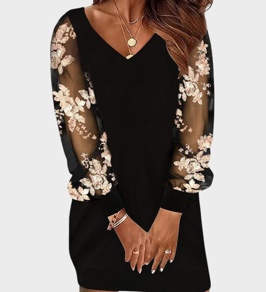 Lola™ | Vestido con mangas de encaje