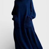 Elena™ | Vestido de punto de cuello alto