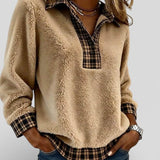 Lara™ | Jersey con detalle de cuadros