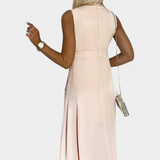 Vestido Midi Jivka con Escote en V