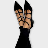 Magdaléna Zapatos de Tacón Sofisticados con Tiras Transversales