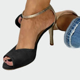 Sandalias Elegantes Karolína con Delicadas Tiras Metálicas