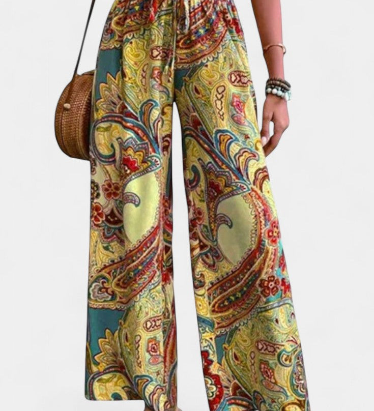 Vitoria Pantalones de Verano de Pierna Ancha