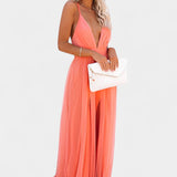 Vestido Maxi de Tul Sin Mangas Gergana