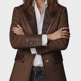 Teresa™ | Blazer de tweed elegante