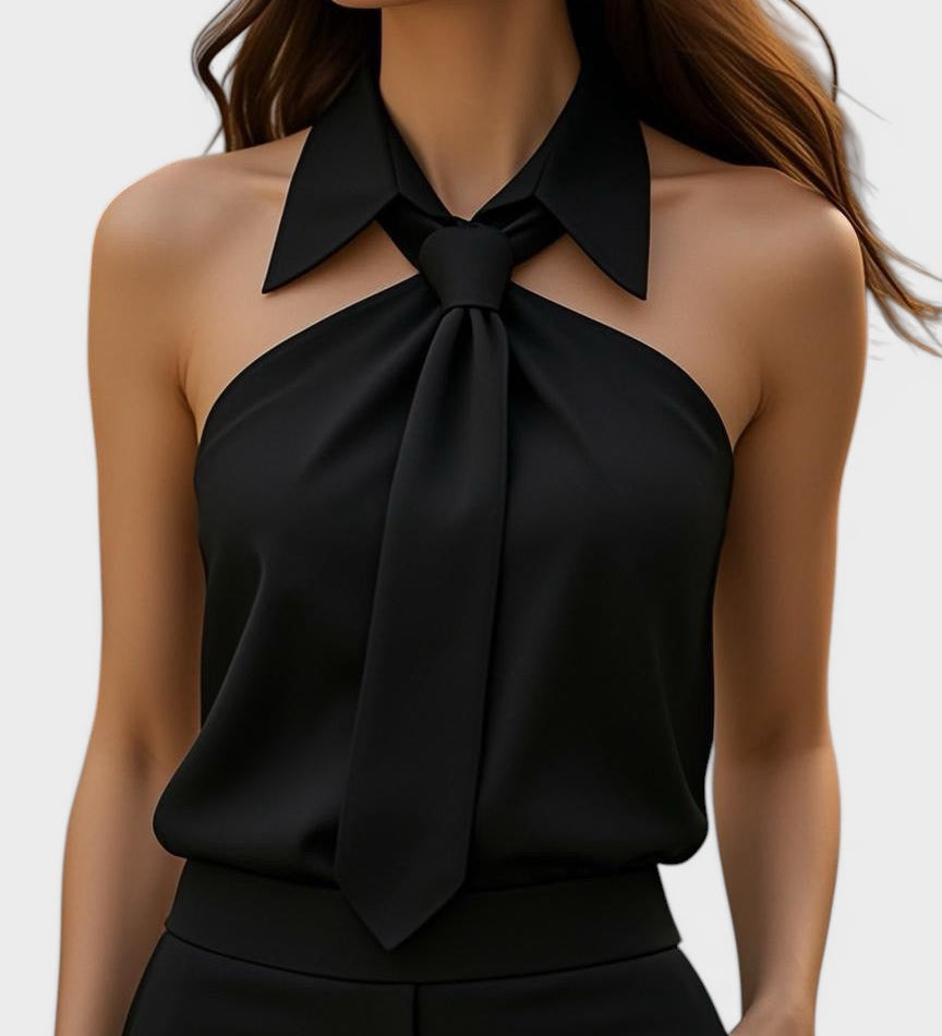 Lucía™ | Blusa halter elegante