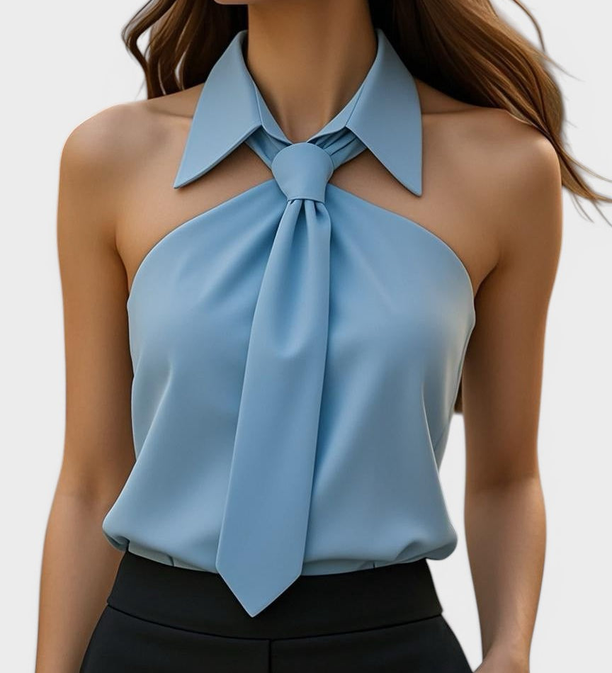 Lucía™ | Blusa halter elegante