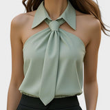 Lucía™ | Blusa halter elegante