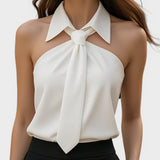 Lucía™ | Blusa halter elegante