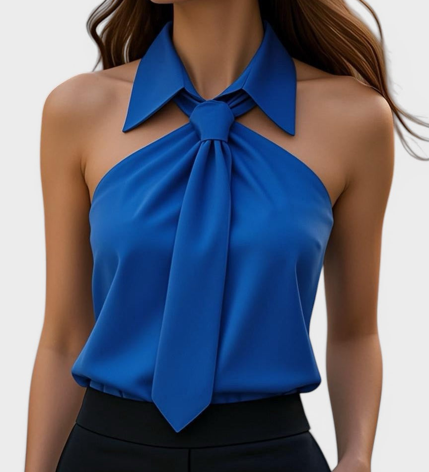 Lucía™ | Blusa halter elegante