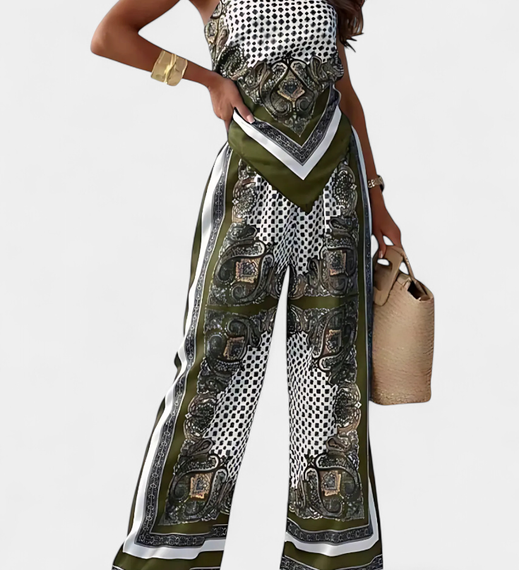 Leonie Conjunto Paisley con Tiras