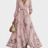 Ariadna™ | Vestido plisado floral elegante