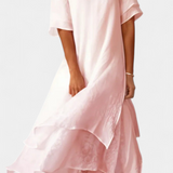 Vestido de Algodón Elegante y Capa de Eloise