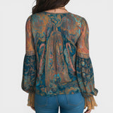 Carla™ | Blusa bohemia de chiffon elegante