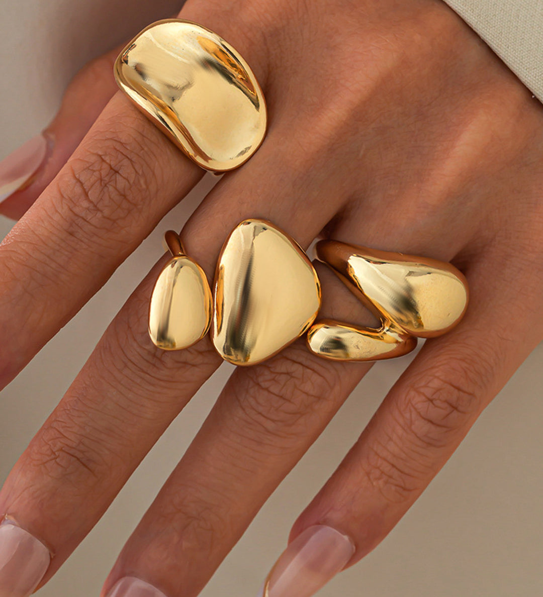 Anillos Irregulares de Metal