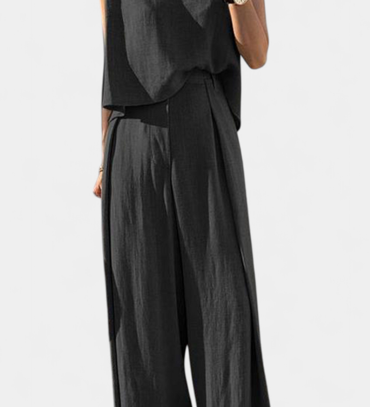 Lauren Conjunto de Dos Piezas de Pierna Ancha