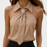 Lucía™ | Blusa halter elegante