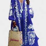 Vestido Floral de Manga Larga Alessia en Estilo Bohemio