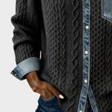 Adela™ | Camisa elegante con detalles denim