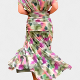Magda™ | Vestido largo floral con escote en V