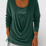 Lucía™ | Top bicolor de lentejuelas premium