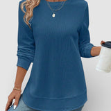 Ana™ | Camiseta lisa de manga larga esencial