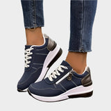 Zapatos ortopédicos con cierre de cremallera y suela gruesa