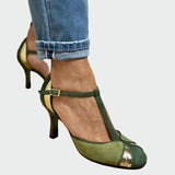 Sára Elegante Zapatillas Altas con Correa Estilo Moderno Confort
