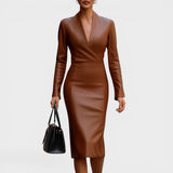 Maria™ | Vestido de piel elegante