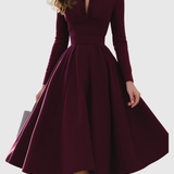 Celia™ | Vestido midi escote V sofisticado