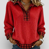 Lara™ | Jersey con detalle de cuadros