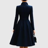 Leonor™ | Vestido abrigo azul marino