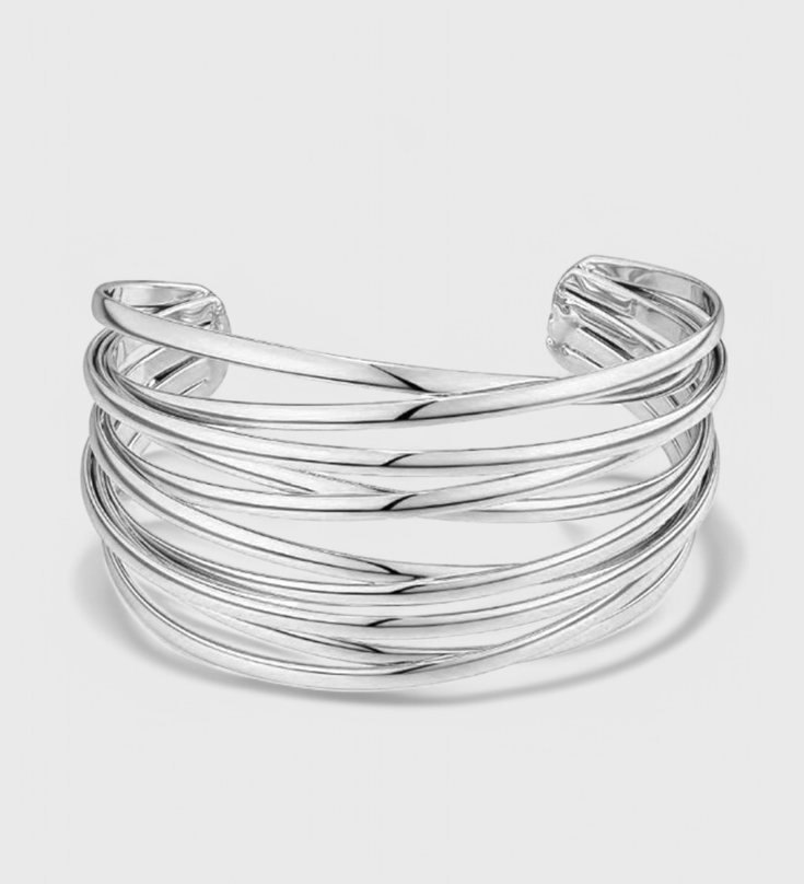 Brazalete de Alambre en Capas
