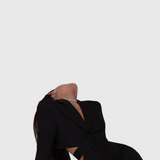 Vestido Blazer Midi Bernice con Corte y Espalda Abierta