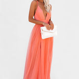 Vestido Maxi de Tul Sin Mangas Gergana