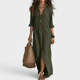 Amaia™ | Vestido maxi de botones