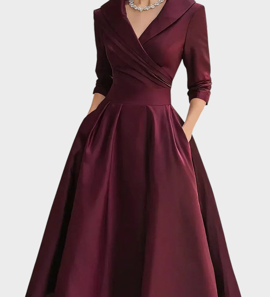 Clara™ | Vestido de satén elegante