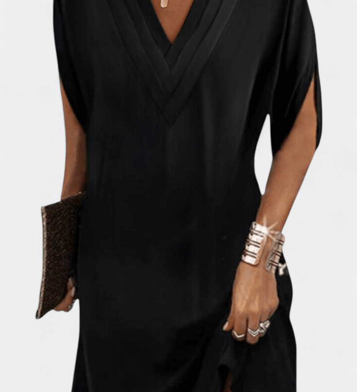 Vestido Elegante Lesley con Escote en V