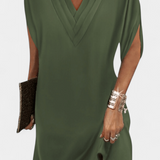 Vestido Elegante Lesley con Escote en V