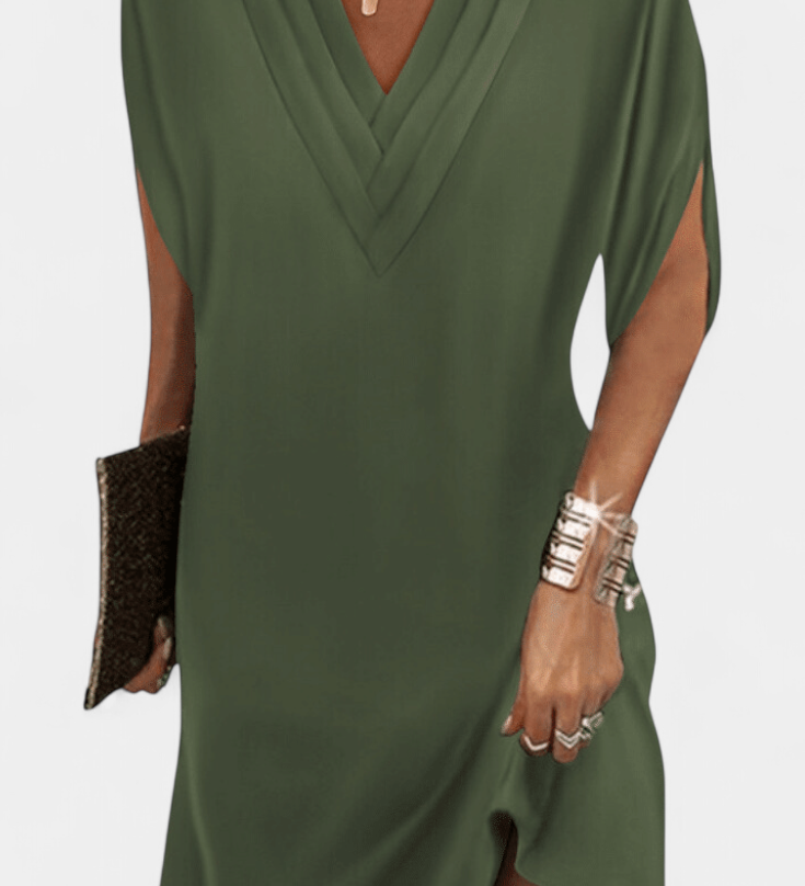 Vestido Elegante Lesley con Escote en V