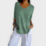 Rosa™ | Top De Punto Liso Con Cuello En V