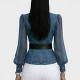 Lucía™ | Top vaquero elegante