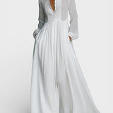 Amaia™ | Vestido maxi de algodón y lino